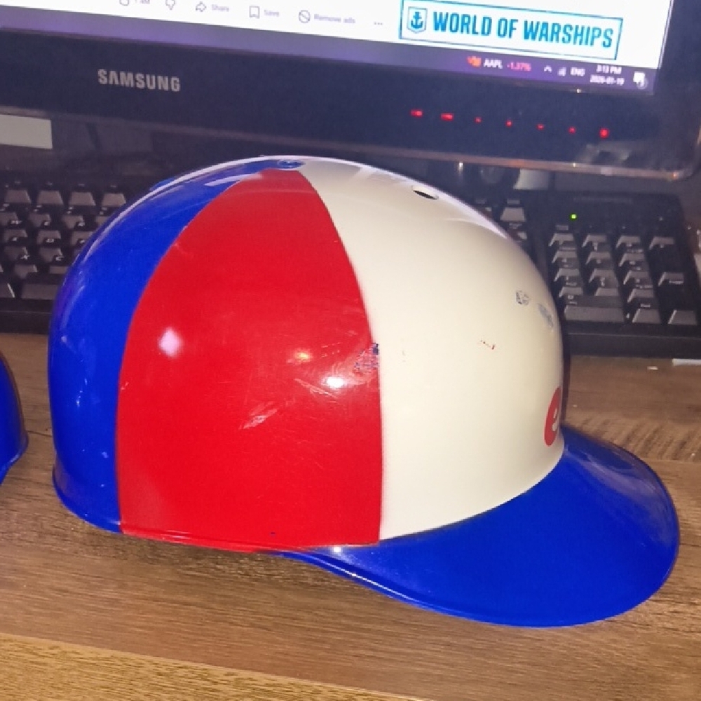 Vintage 1970s Montreal Expos Jarry Park Helmet Lot - Rare KFC "Oui mon Colonel! - Picture 6 of 13